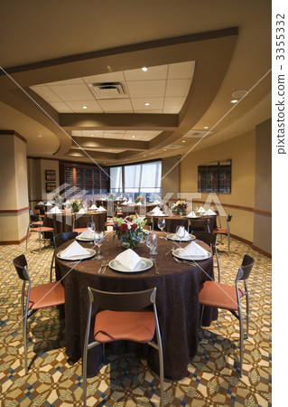 Restaurant interior. Restaurant interior. 3355332