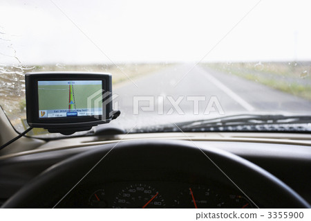 Vehicle with GPS. 3355900