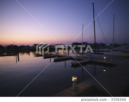 Marina at dusk. 3356368