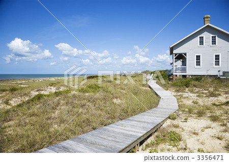 Beachfront house. 3356471