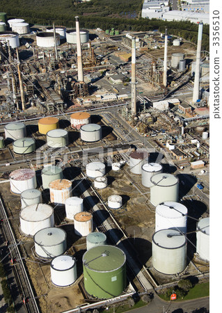 Oil refinery aerial. Oil refinery aerial. 3356510