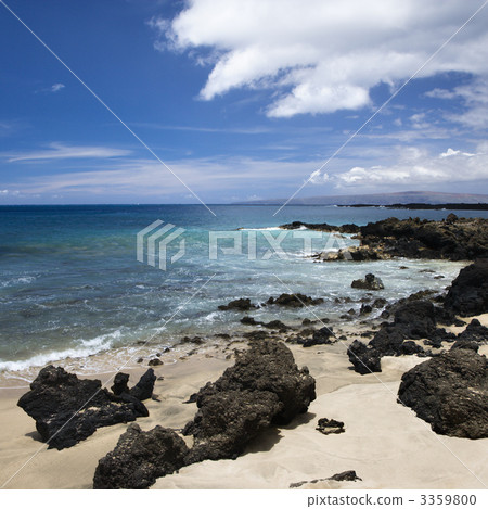Rocky beach in Maui. 3359800
