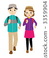 男人和女人走路 3359904