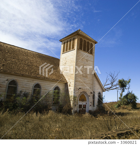 Old abandoned church. Old abandoned church. 3360021