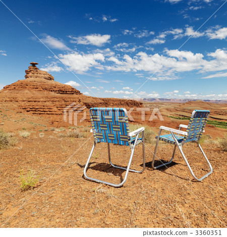 Desert scene. with chairs. 3360351