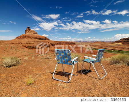 Chairs in desert. 3360353