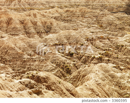 Hills in the South Dakota Badlands 3360395