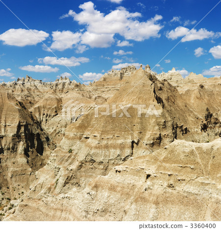 Mountains in the South Dakota Badlands 3360400