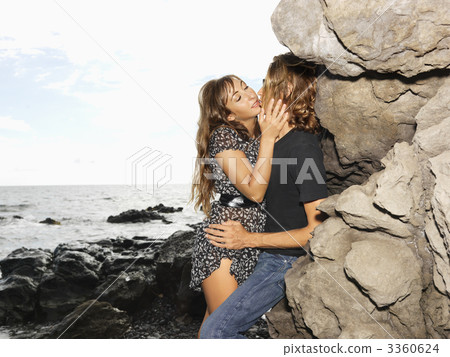 Attractive Young Couple Embracing 3360624