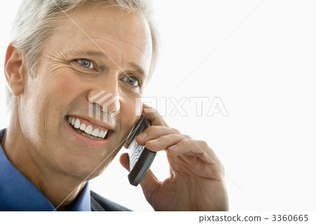 Man on cell phone. 3360665
