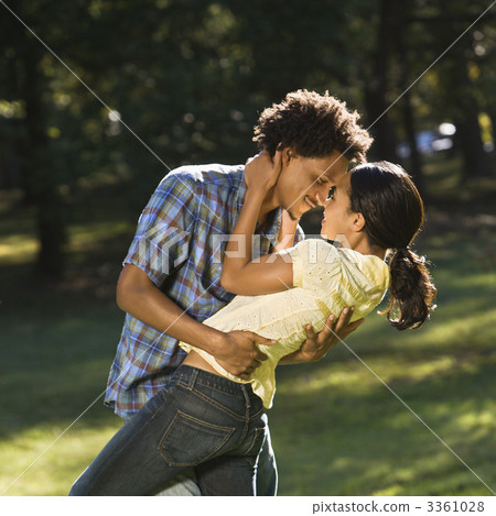 Couple getting romantic. Couple getting romantic. 3361028