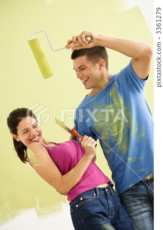 Playful fun couple. Playful fun couple. 3361279