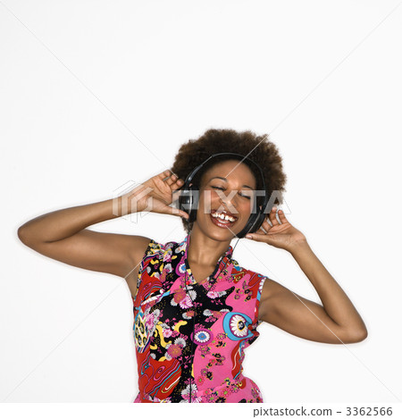 Woman with headphones Woman with headphones 3362566