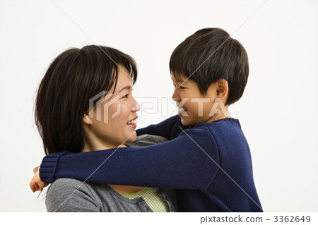 Asian mother and son Asian mother and son 3362649