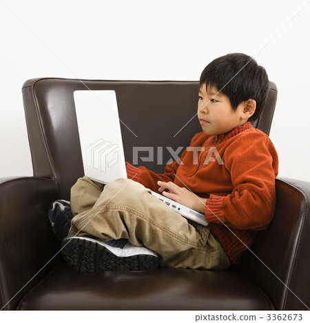 Boy with computer Boy with computer 3362673