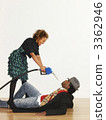 Woman threatening man 3362946