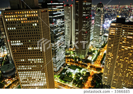 建築 建築群 霓虹燈 3366885