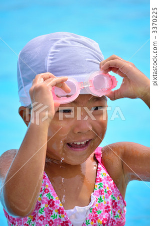 Girls swimming in the pool Girls swimming in the pool 3370225