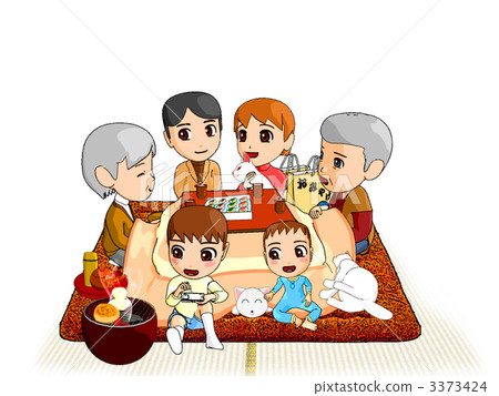 和諧 友好的一家 家庭 3373424