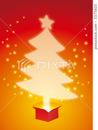 跳出框的光的聖誕樹紅色 跳出框的光的聖誕樹紅色 3375603