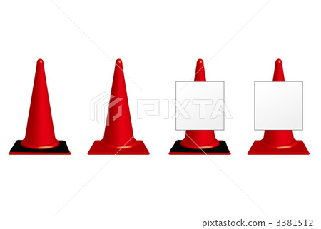 Triangular cone - Stock Illustration [3381512] - PIXTA