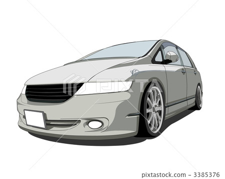 Illustration Vehicle Vehicle Automobile Minivan Van Private Car Family Car 3385376
