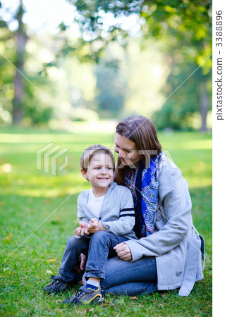 Mother and son outdoors Mother and son outdoors 3388896