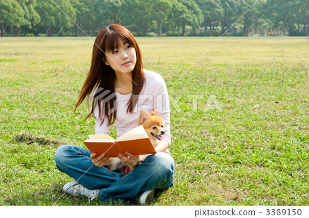 閱讀 看書 寵物主人 3389150