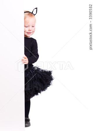 Girl in black cat costume 3390582