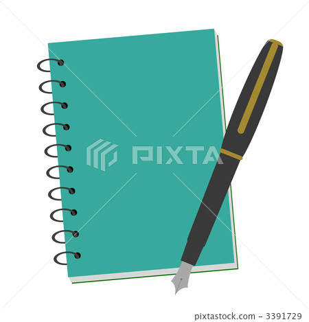 Binder notebook and fountain pen 3391729