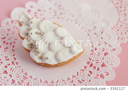 Feather cookie (pink color back) 3392127