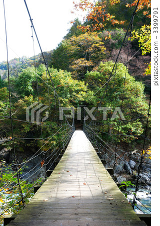 Kuraibashi seeing over the Nakatsugawa Valley in Akiyama Township 3399791