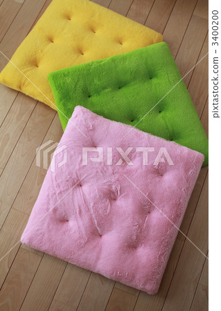 Colorful cushions made of boa fabric 3400200