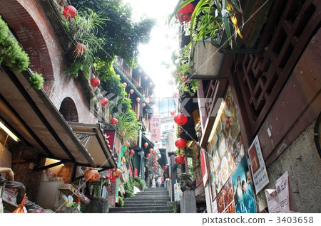 Taiwan Chiufen Attractions Sawasaki Road 3403658