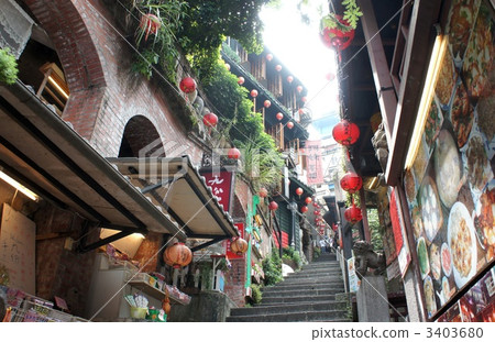 台灣九份景點Sawasaki Road 台灣九份景點Sawasaki Road 3403680
