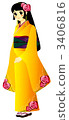 長袖和服 人 人物 3406816