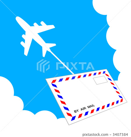航空郵件 3407384