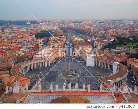Vatican City overhead view 3411067