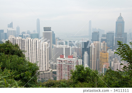 從香港太平山頂看 從香港太平山頂看 3411311