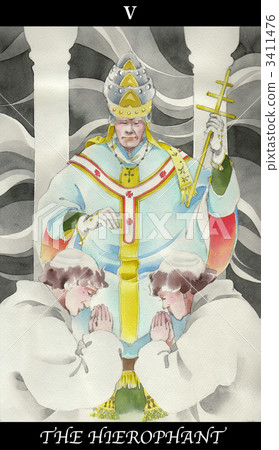 Tarot Card / Pope Tarot Card / Pope 3411476