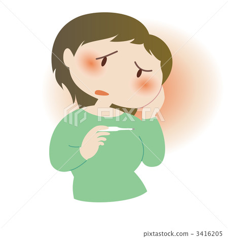 Female with fever 3416205