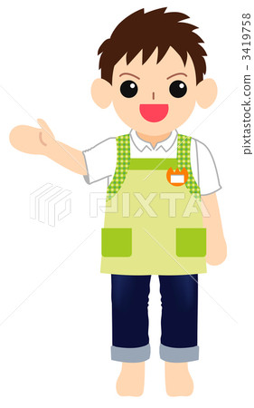 一位年輕的男性托兒所老師 3419758