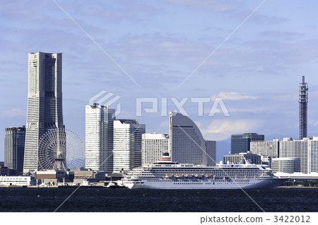 View of the Yokohama Minato Mirai passenger boat View of the Yokohama Minato Mirai passenger boat 3422012