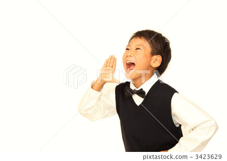 A boy shouting A boy shouting 3423629