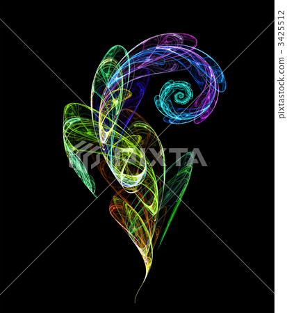 rendered flower rendered flower 3425512