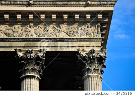 pillar, colonnade, the madeleine church 3425516