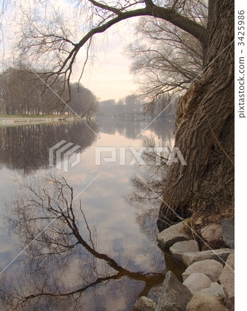 early morning at the river in tartu, estonia early morning at the river in tartu, estonia 3425986