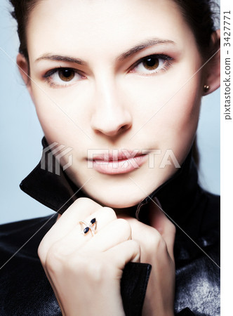 close-up portrait of young brunette 3427771