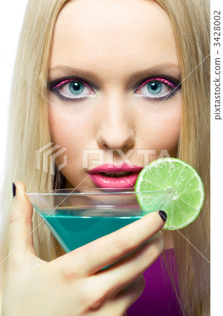 blonde with cocktail blonde with cocktail 3428002