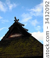 茅葺屋頂 房 房屋 3432092
